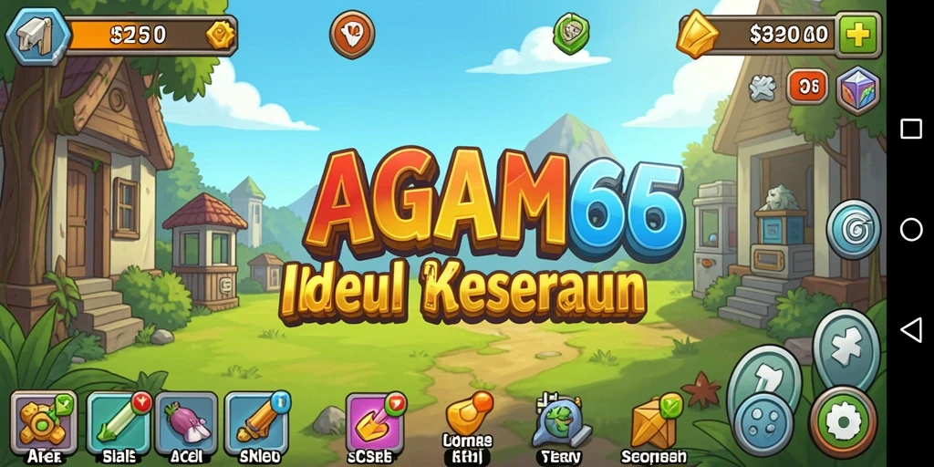 Tangkapan layar gameplay AGAM66 menunjukkan aksi seru dan visual yang cerah.
