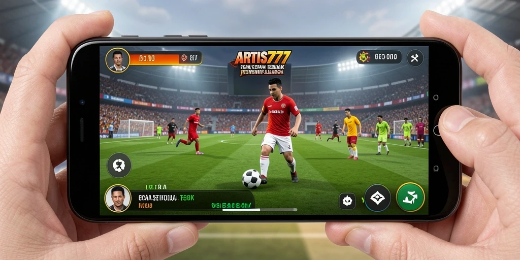 Tampilan gameplay ARTIS777 yang mendebarkan saat pertandingan sepak bola.