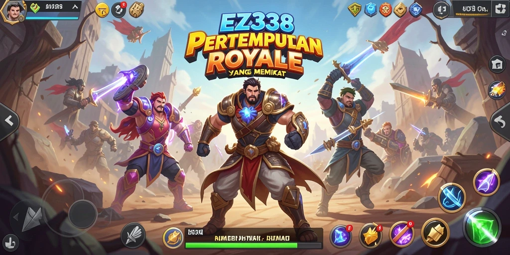 Gameplay menarik di EZ338 dengan pertempuran seru.
