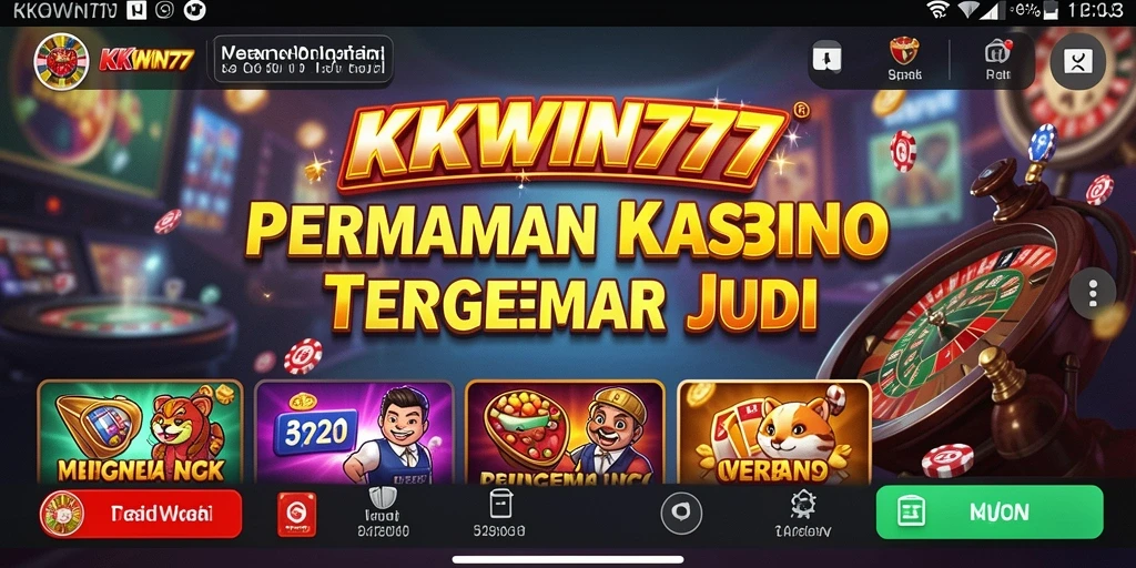 Screenshot gameplay KKWIN777 menampilkan suasana kasino yang mendebarkan.