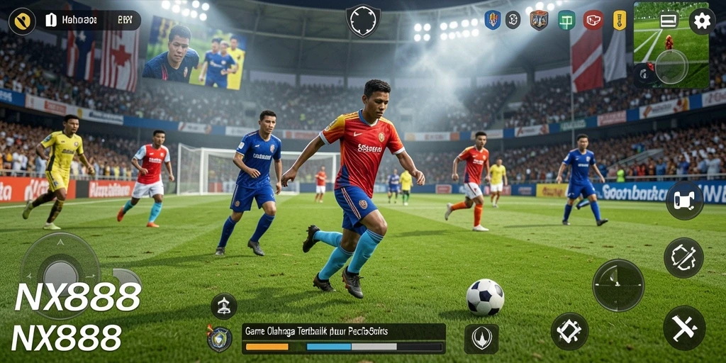 Tampilan seru gameplay NX888 dengan berbagai jenis olahraga.