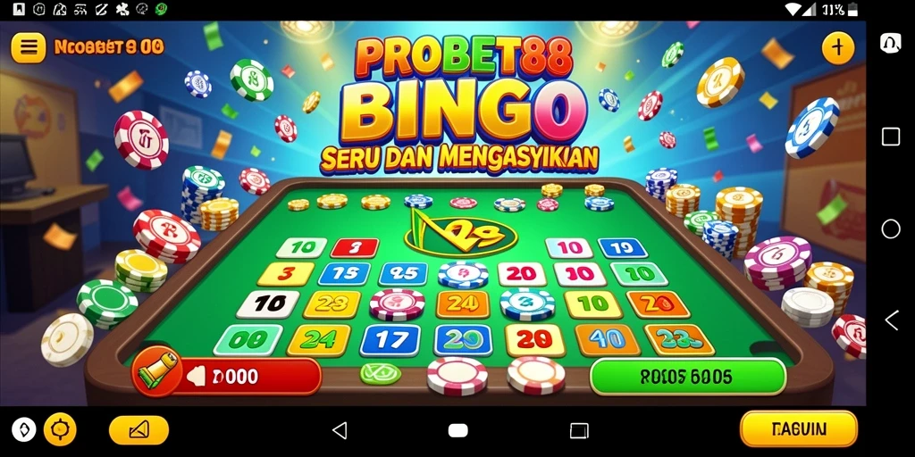 Tampilan gameplay Bingo yang seru dan interaktif di PROBET88.