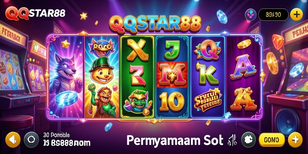 Screenshot gameplay QQSTAR88 menampilkan slot yang menarik dan interaktif.