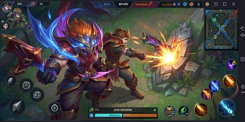 Tampilan gameplay RPVIP6 yang mendebarkan saat pertempuran berlangsung.