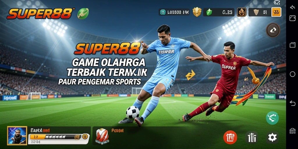 Tampilan gameplay seru dengan aksi olahraga yang menegangkan.