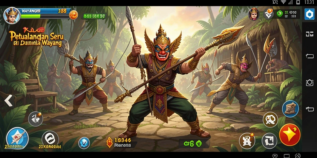 Tampilan gameplay WAYANG88 yang mendebarkan dan penuh warna.